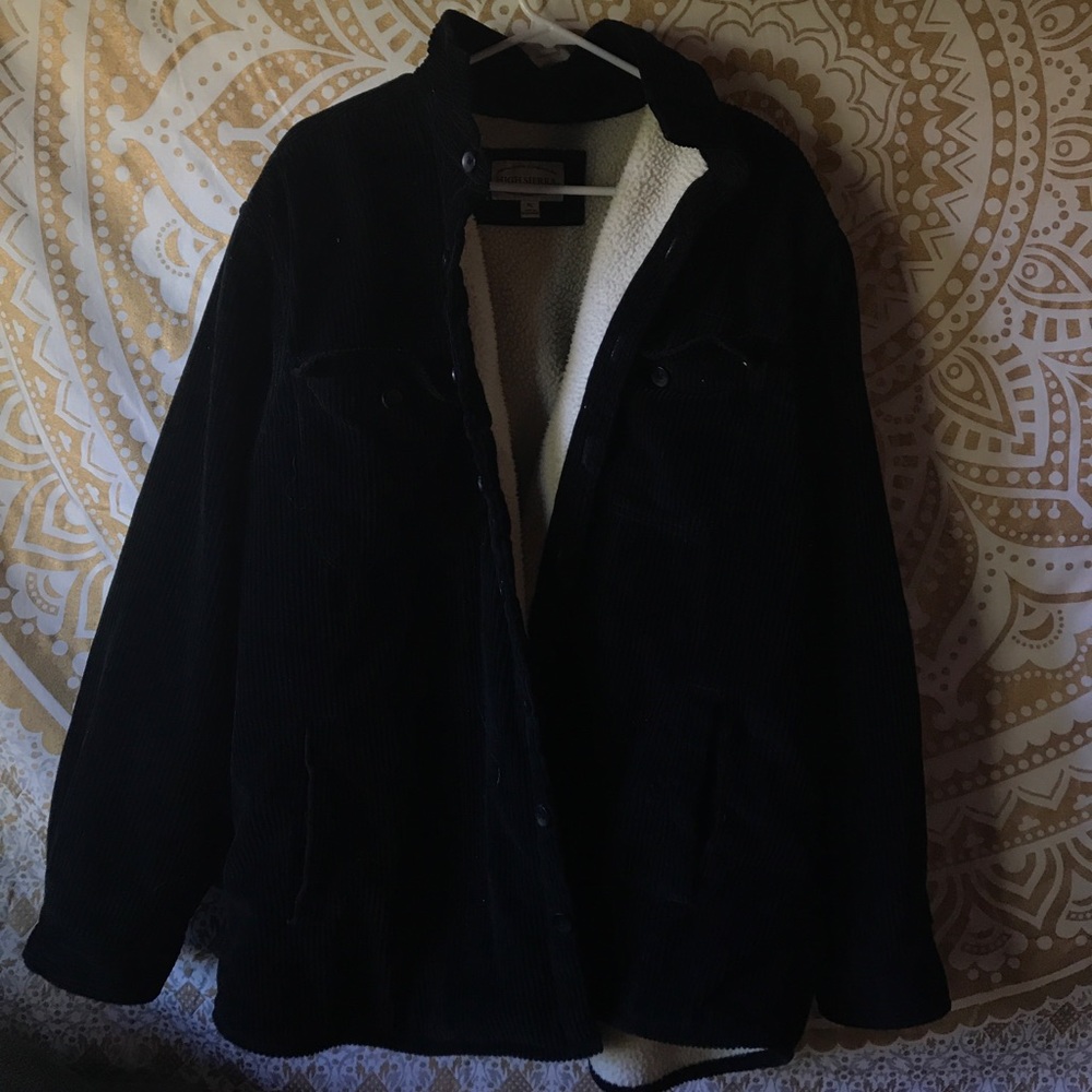 Oversized Black Corduroy Jacket